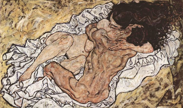 Egon Schiele Embrace (mk12) china oil painting image